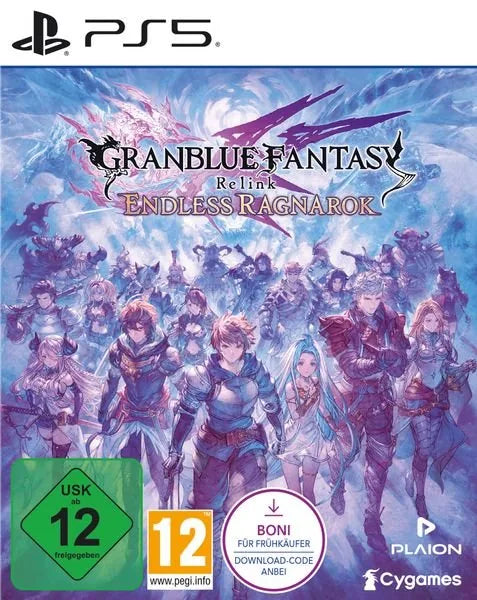 Cover: Granblue Fantasy: Relink - Endless Ragnarok für Playstation 5. Publisher: PLAION GmbH