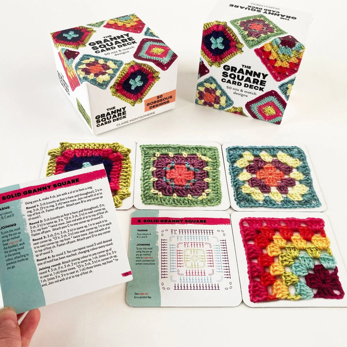 Granny Square Häkel-Karten (Deutsche Ausgabe) – Ansicht