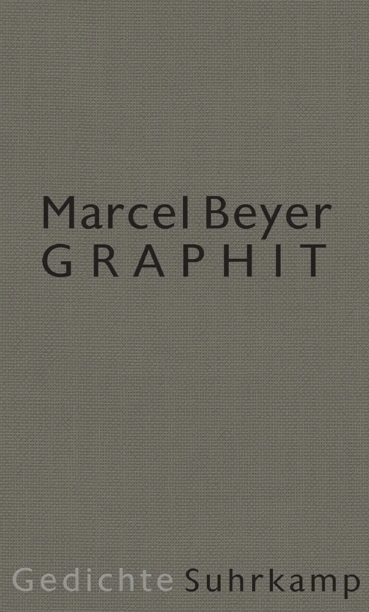 Buchcover von 'Graphit' - Gebundene Ausgabe von Marcel Beyer