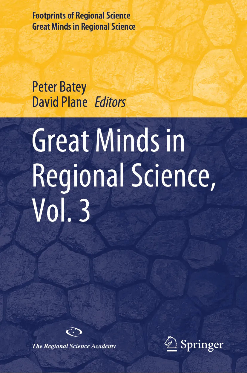 Cover: Great Minds in Regional Science, Vol. 3 (E-Book)