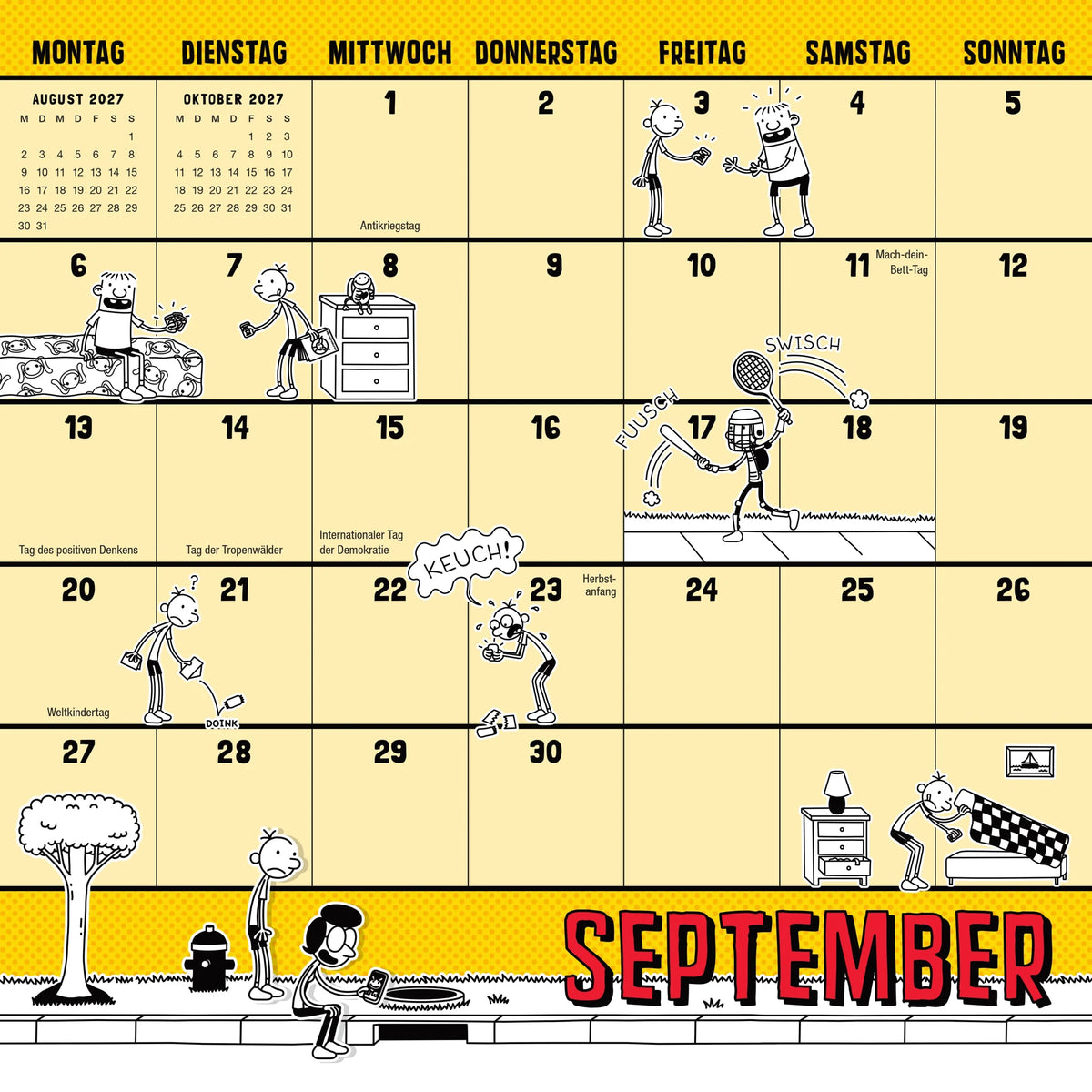 Gregs Kalender 2027 – Ansicht