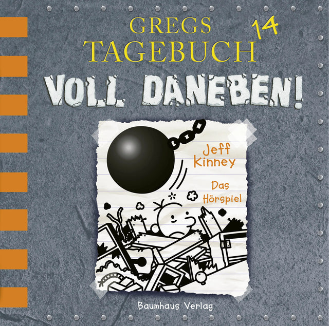 Buchcover von 'Gregs Tagebuch 14 - Voll daneben!' - Hörbuch (CD) von Jeff Kinney