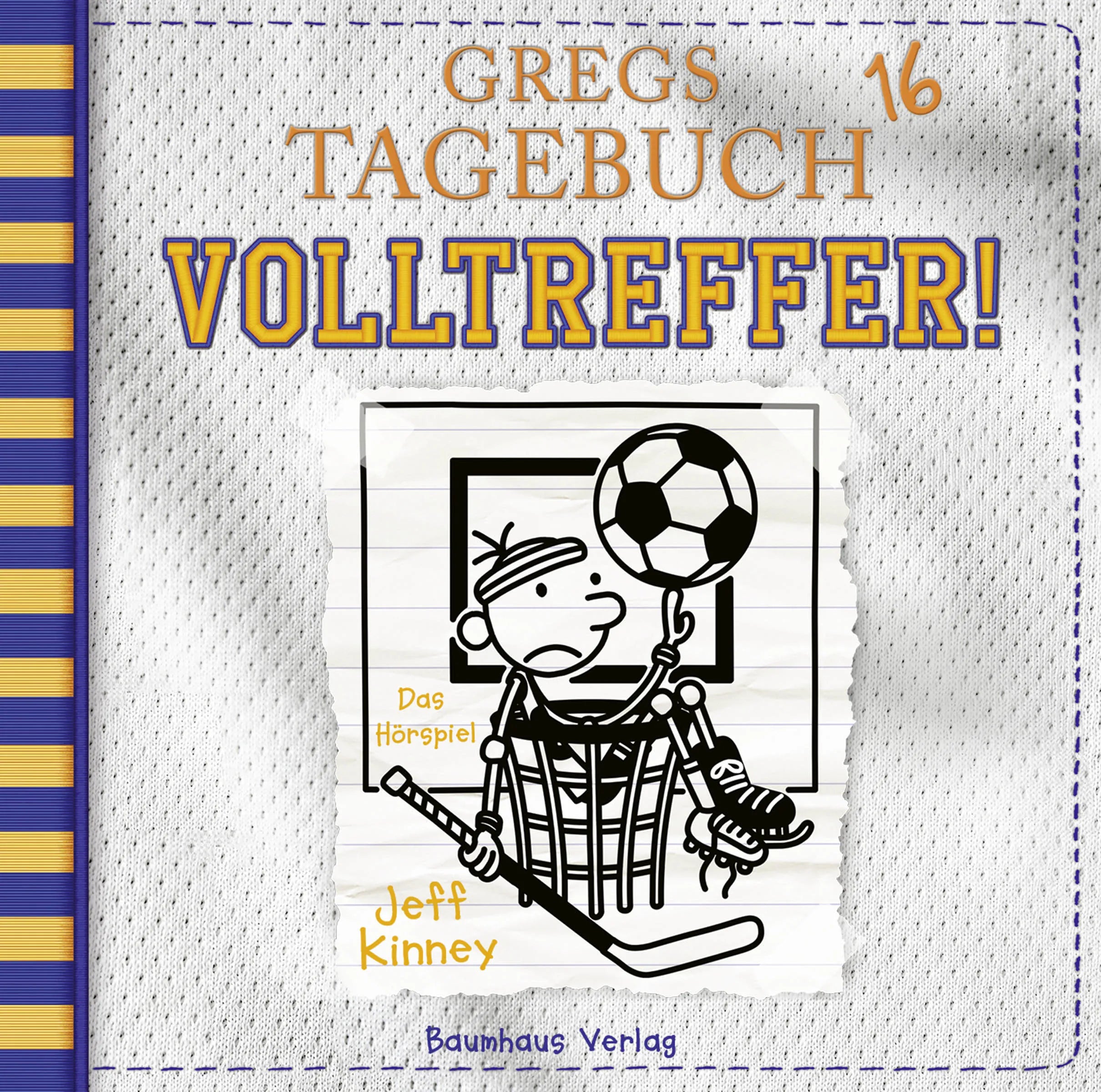 Buchcover von 'Gregs Tagebuch 16 - Volltreffer!' - Hörbuch (CD) von Jeff Kinney