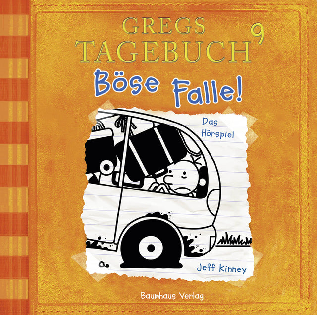 Buchcover von 'Gregs Tagebuch 9 - Böse Falle!' - Hörbuch (CD) von Jeff Kinney