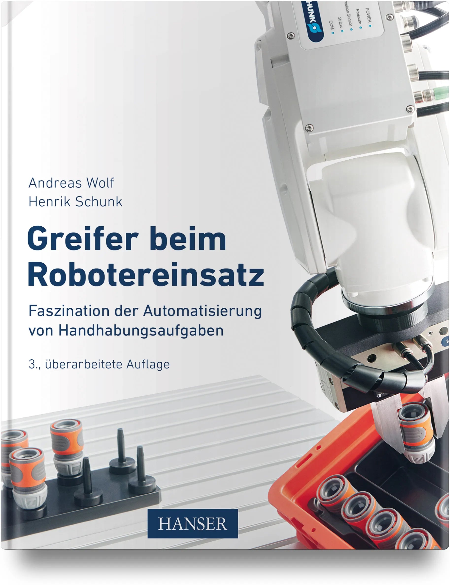 Buchcover von 'Greifer beim Robotereinsatz' - Gebundene Ausgabe von Andreas Wolf