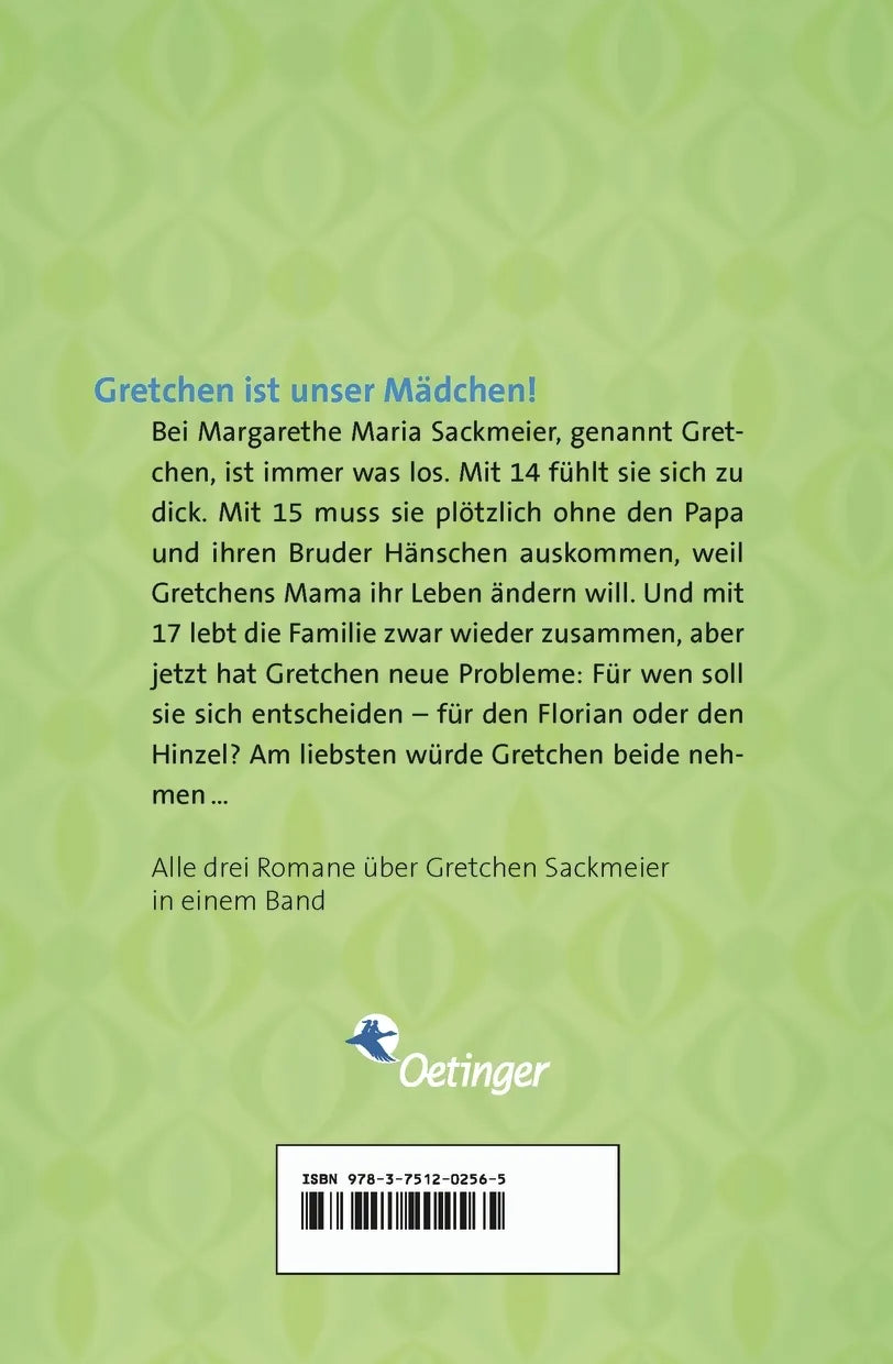 Buchrückseite von 'Gretchen Sackmeier. Gesamtausgabe' mit Klappentext - Taschenbuch