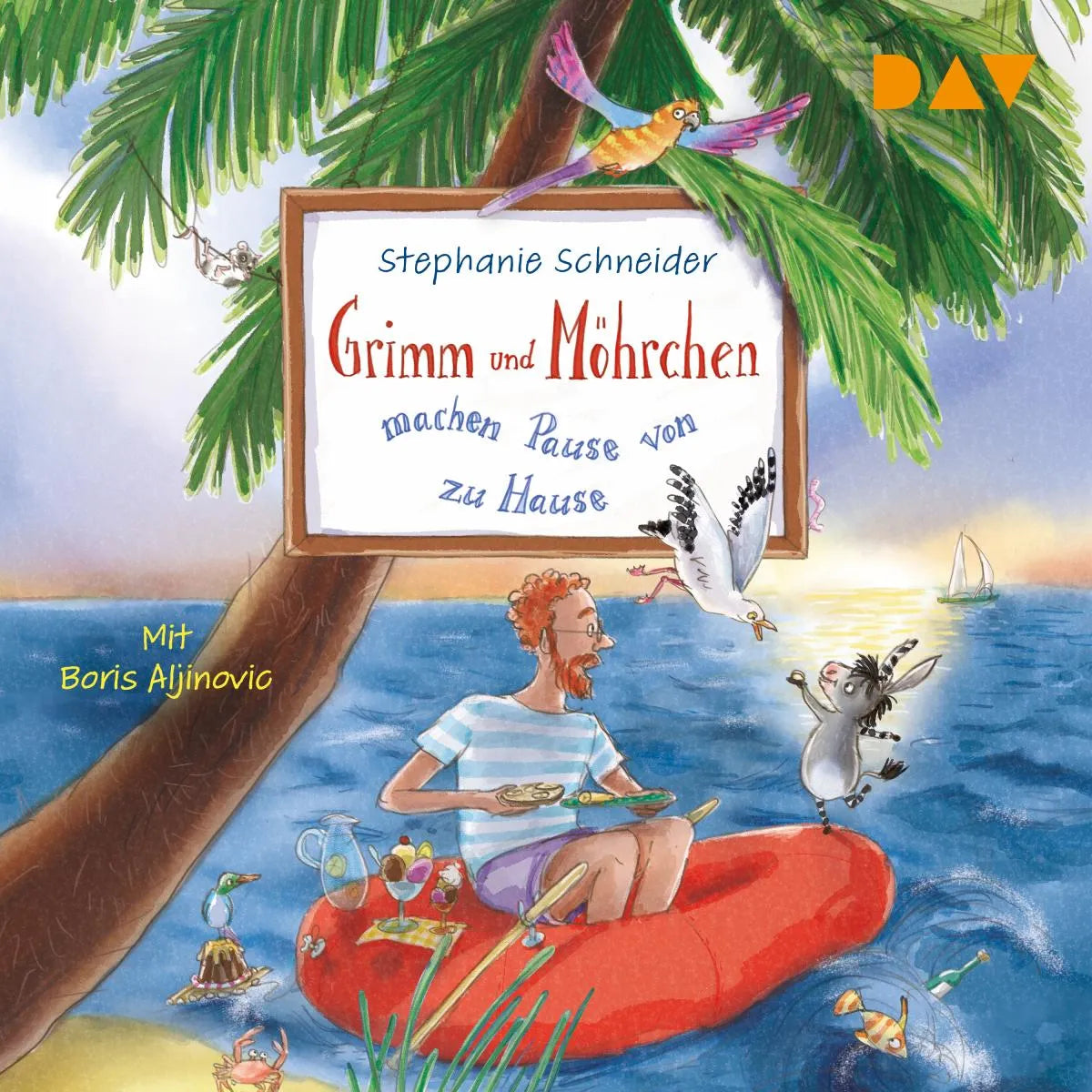 Cover: Grimm und Möhrchen machen Pause von zu Hause (Hörbuch Download) von Stephanie Schneider