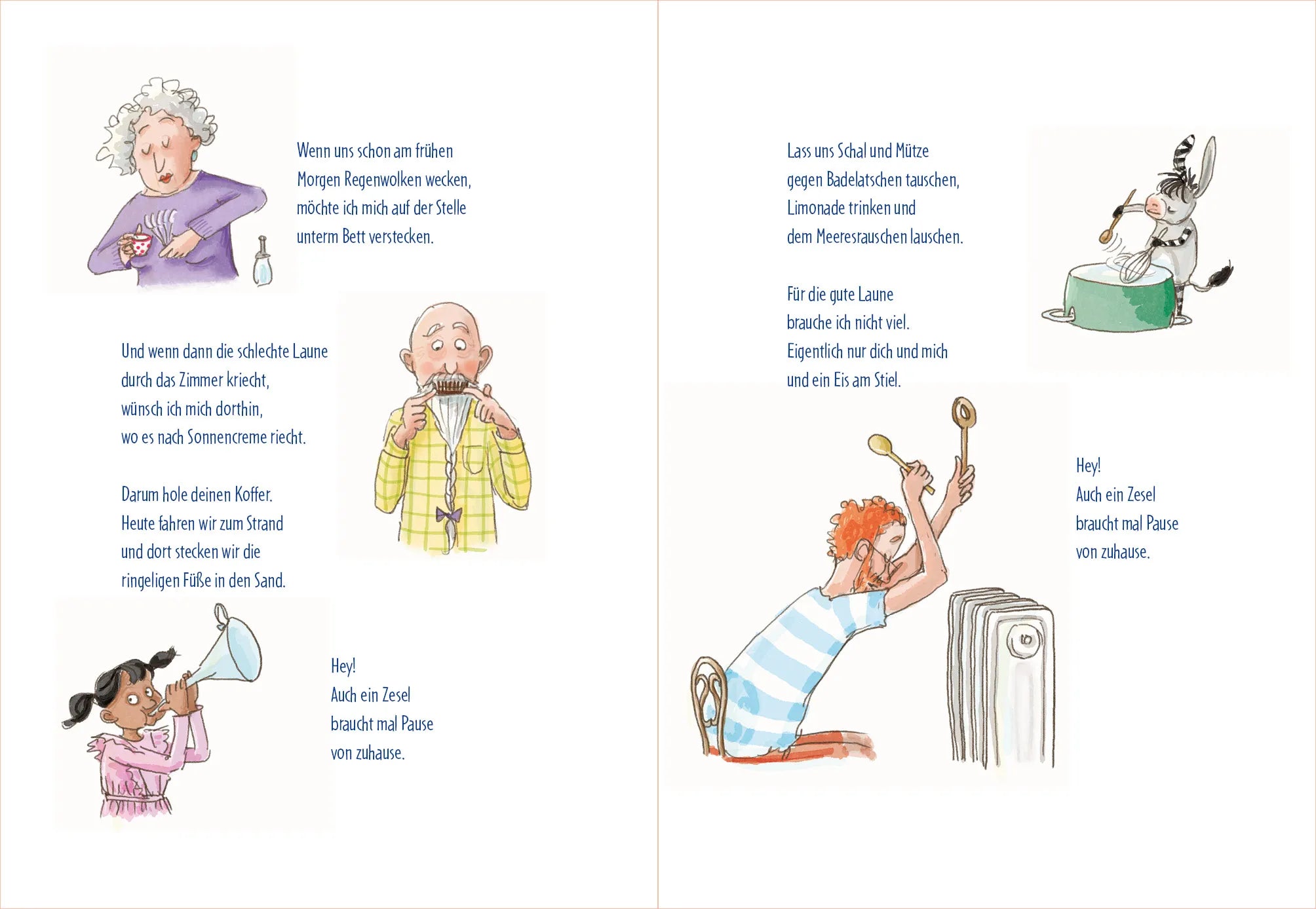 Detailansicht: Grimm und Möhrchen machen Pause von zu Hause (Hardcover)