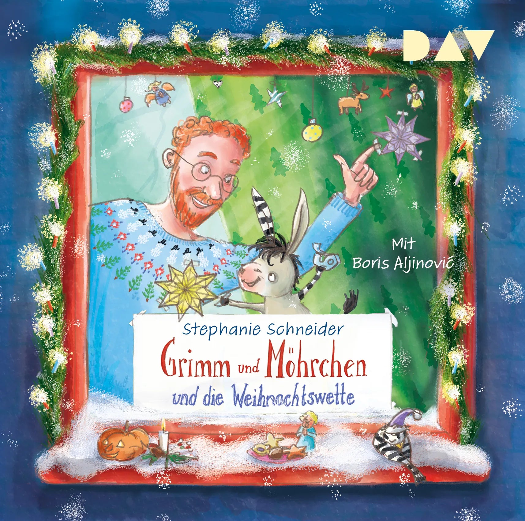 Buchcover von 'Grimm und Möhrchen und die Weihnachtswette' - Hörbuch (CD) von Stephanie Schneider