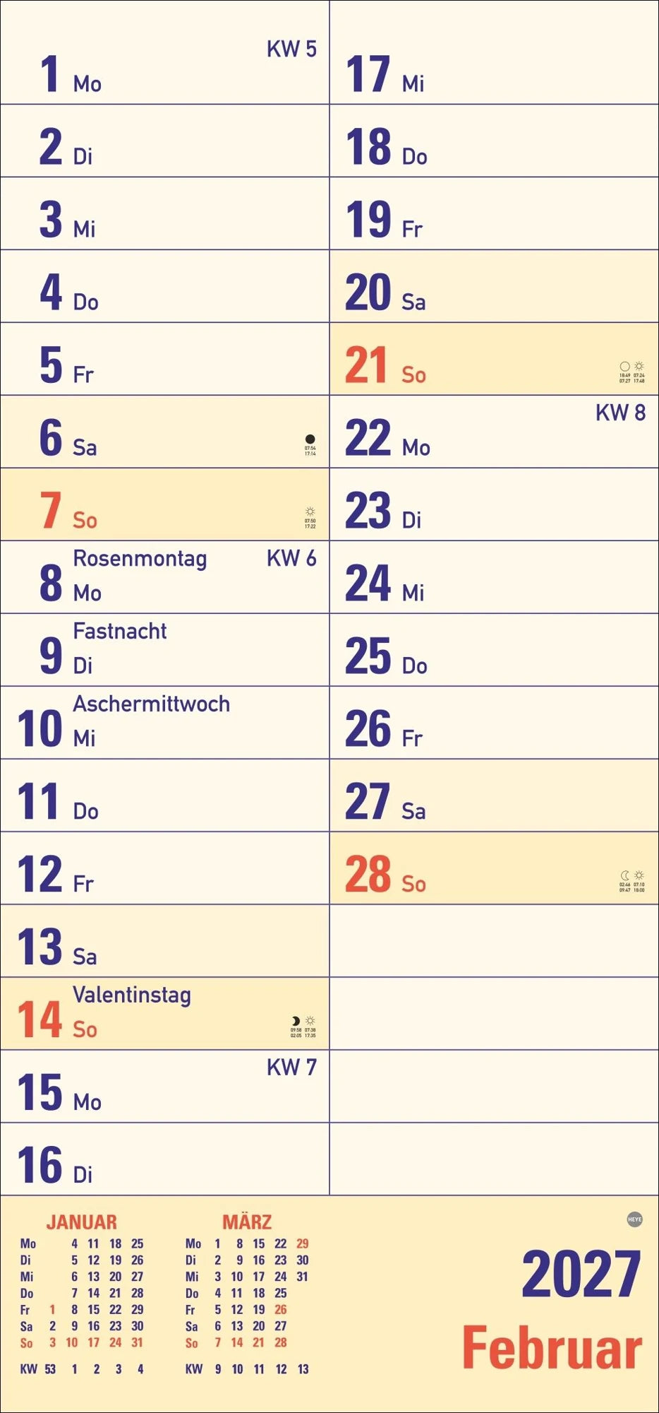 Großdruck Planer 2027 – Ansicht