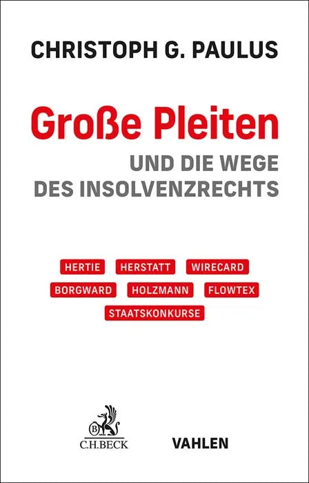 Buchcover von 'Große Pleiten' - Gebundene Ausgabe von Christoph Georg Paulus
