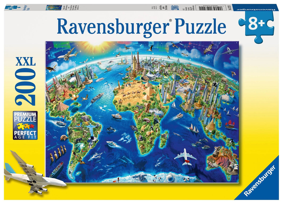 Kinderpuzzle: Kinderpuzzle 200 XXL Teile - Große, weite Welt