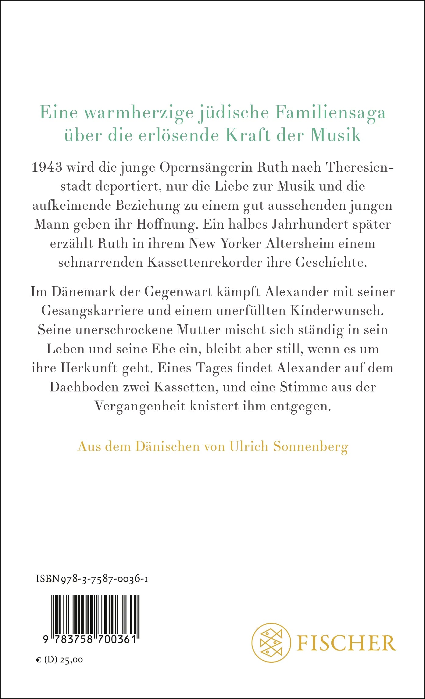Buchrückseite von 'Großmutters Geheimnis' mit Klappentext - Gebundene Ausgabe