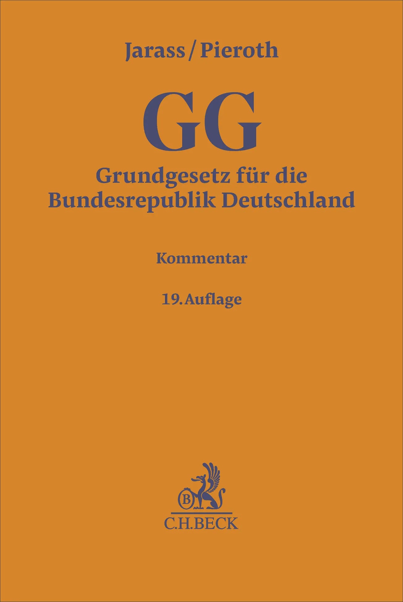 Cover: Grundgesetz für die Bundesrepublik Deutschland. GG (Hardcover) von Hans D. Jarass