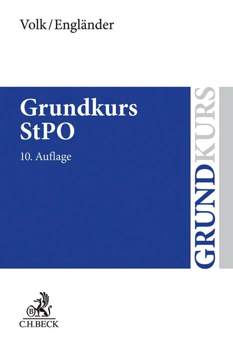 Buchcover von 'Grundkurs StPO' - Taschenbuch von Klaus Volk