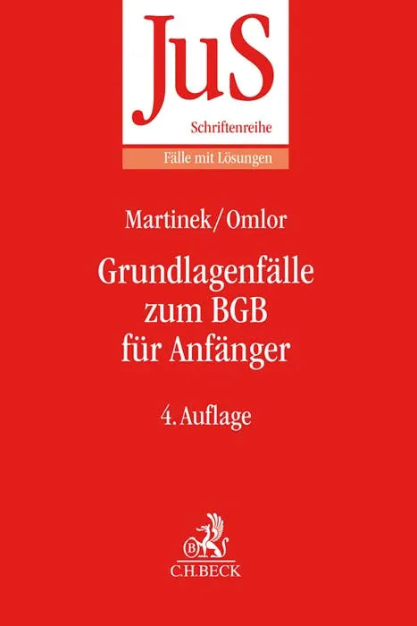 Buchcover von 'Grundlagenfälle zum BGB für Anfänger' - Taschenbuch von Michael Martinek