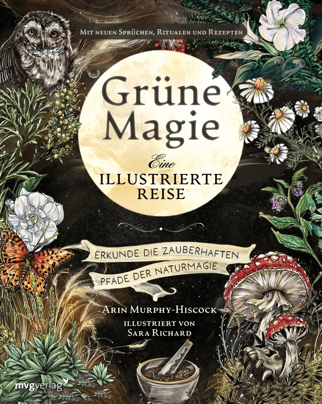 Buchcover von 'Grüne Magie - eine illustrierte Reise' - Gebundene Ausgabe von Arin Murphy-Hiscock