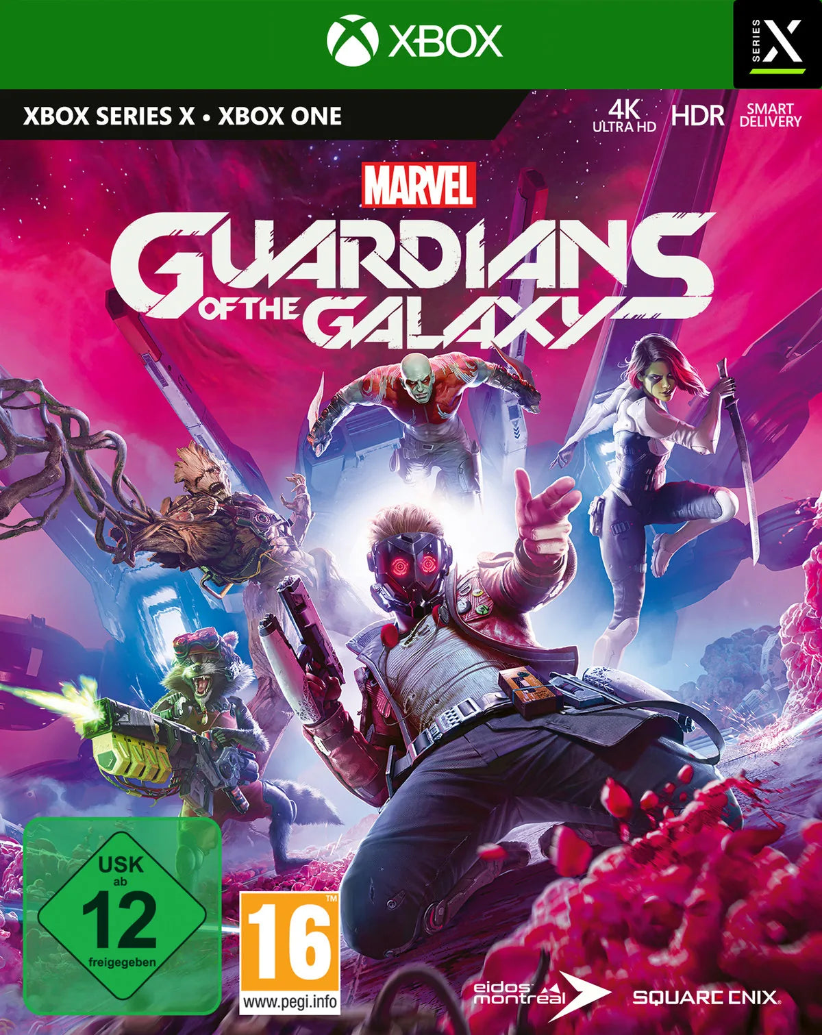 Cover: Guardians of the Galaxy für Xbox Series X. Publisher: PLAION GmbH