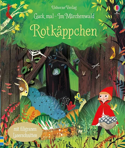 Buchcover von 'Guck mal - Im Märchenwald: Rotkäppchen' - Gebundene Ausgabe von Anna Milbourne