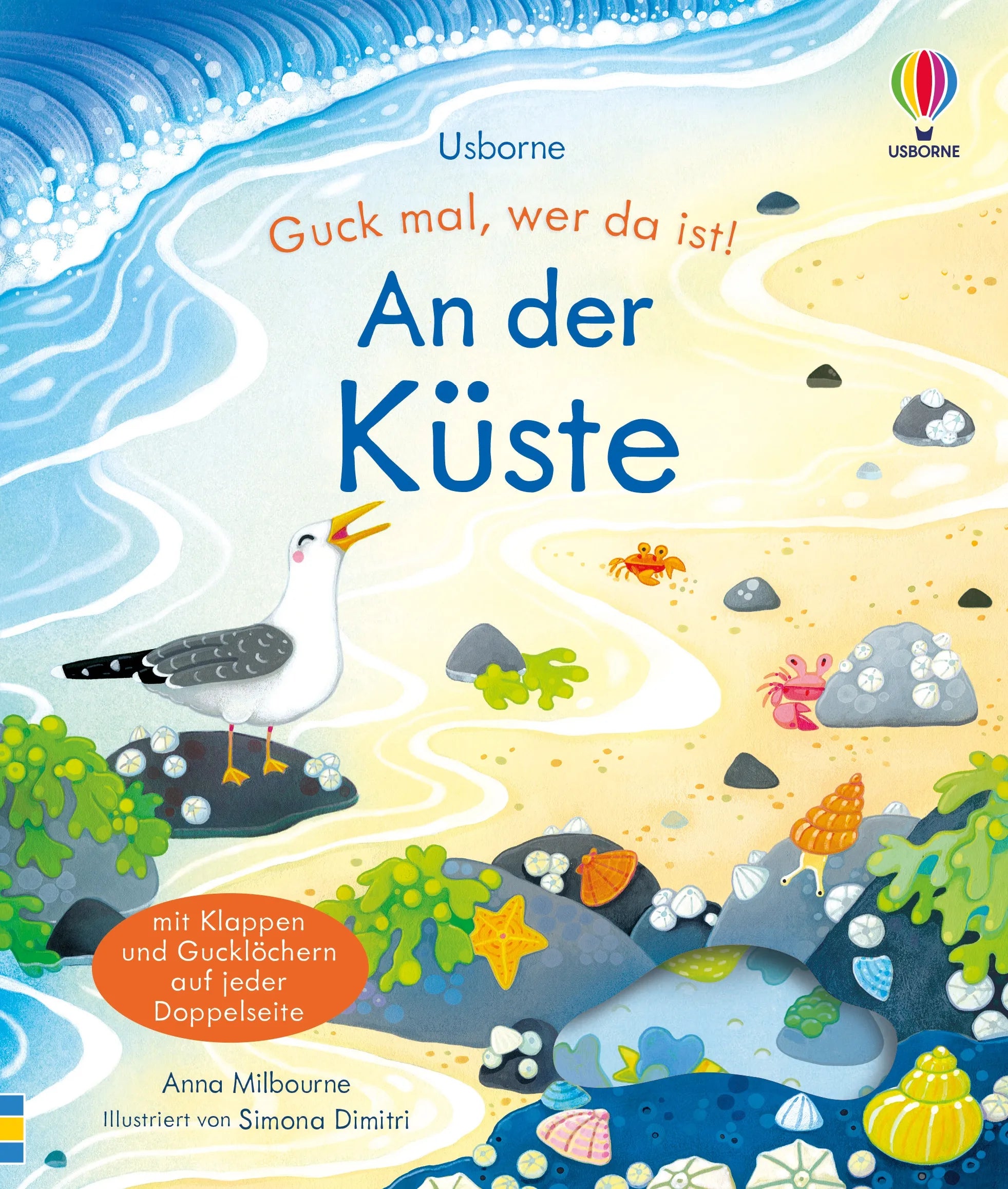 Buchcover von 'Guck mal, wer da ist! An der Küste' - Gebundene Ausgabe von Anna Milbourne