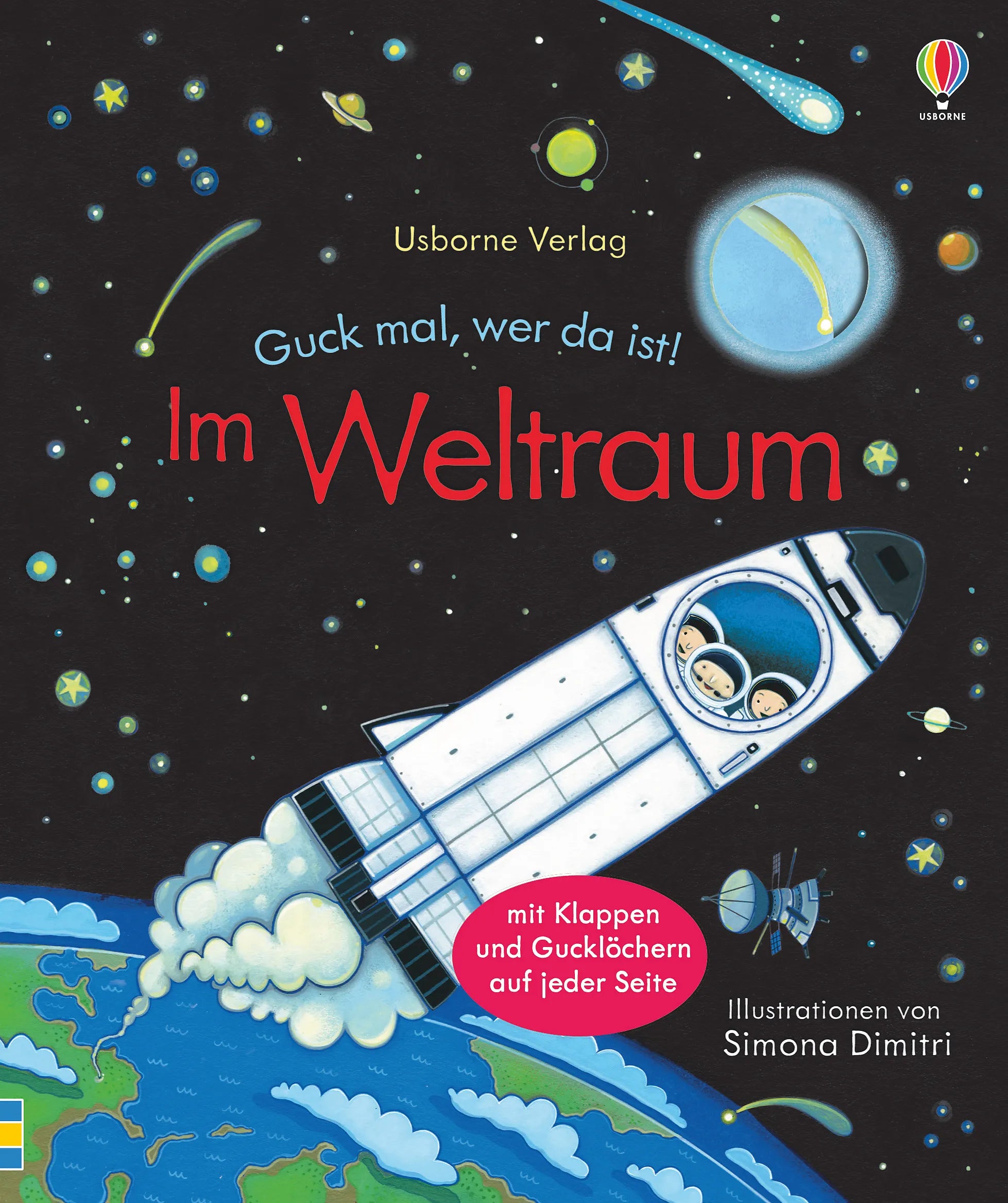 Buchcover von 'Guck mal, wer da ist! Im Weltraum' - Gebundene Ausgabe von Anna Milbourne