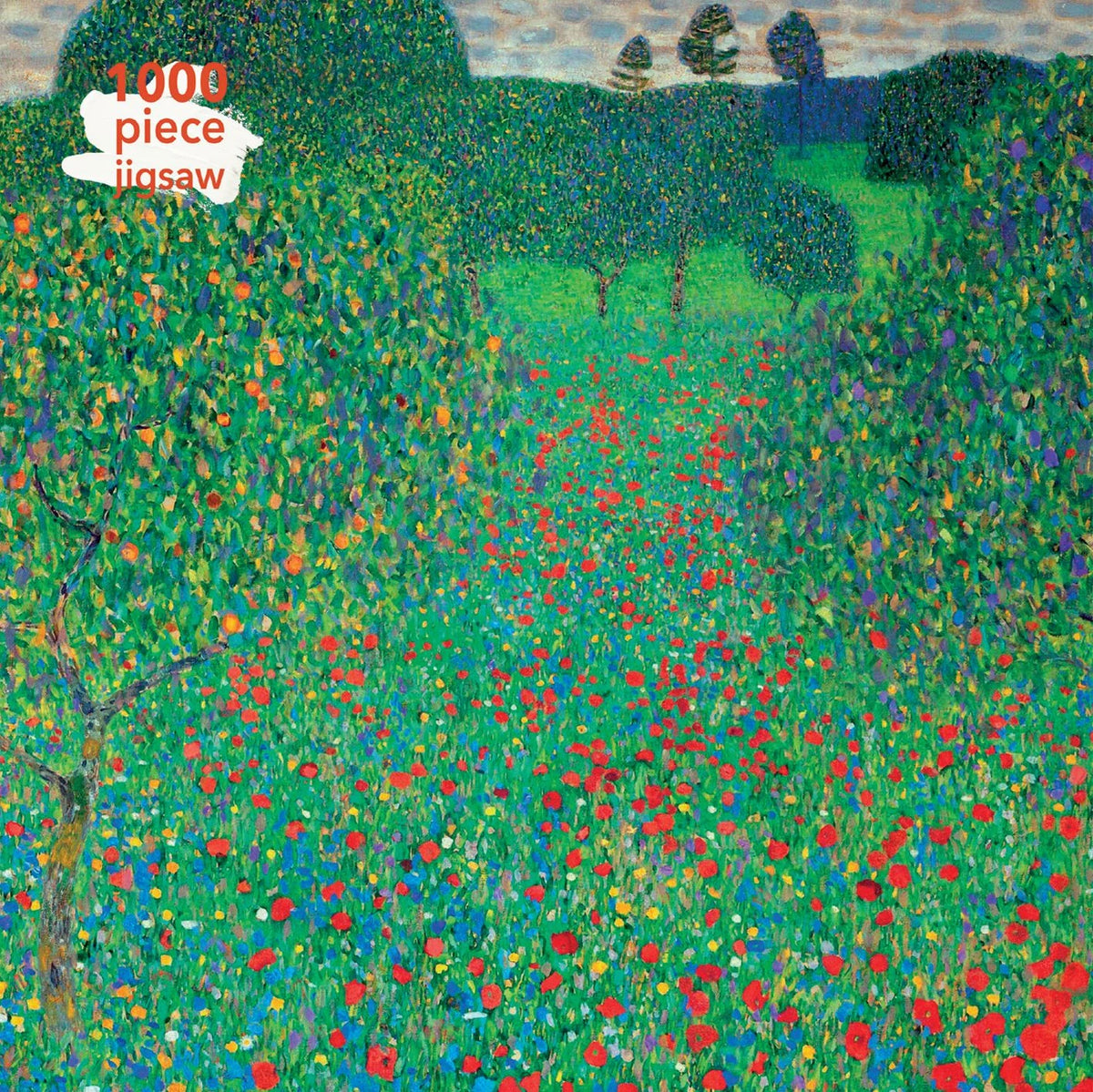 Puzzle: Puzzle - Gustav Klimt: Feld mit Mohn
