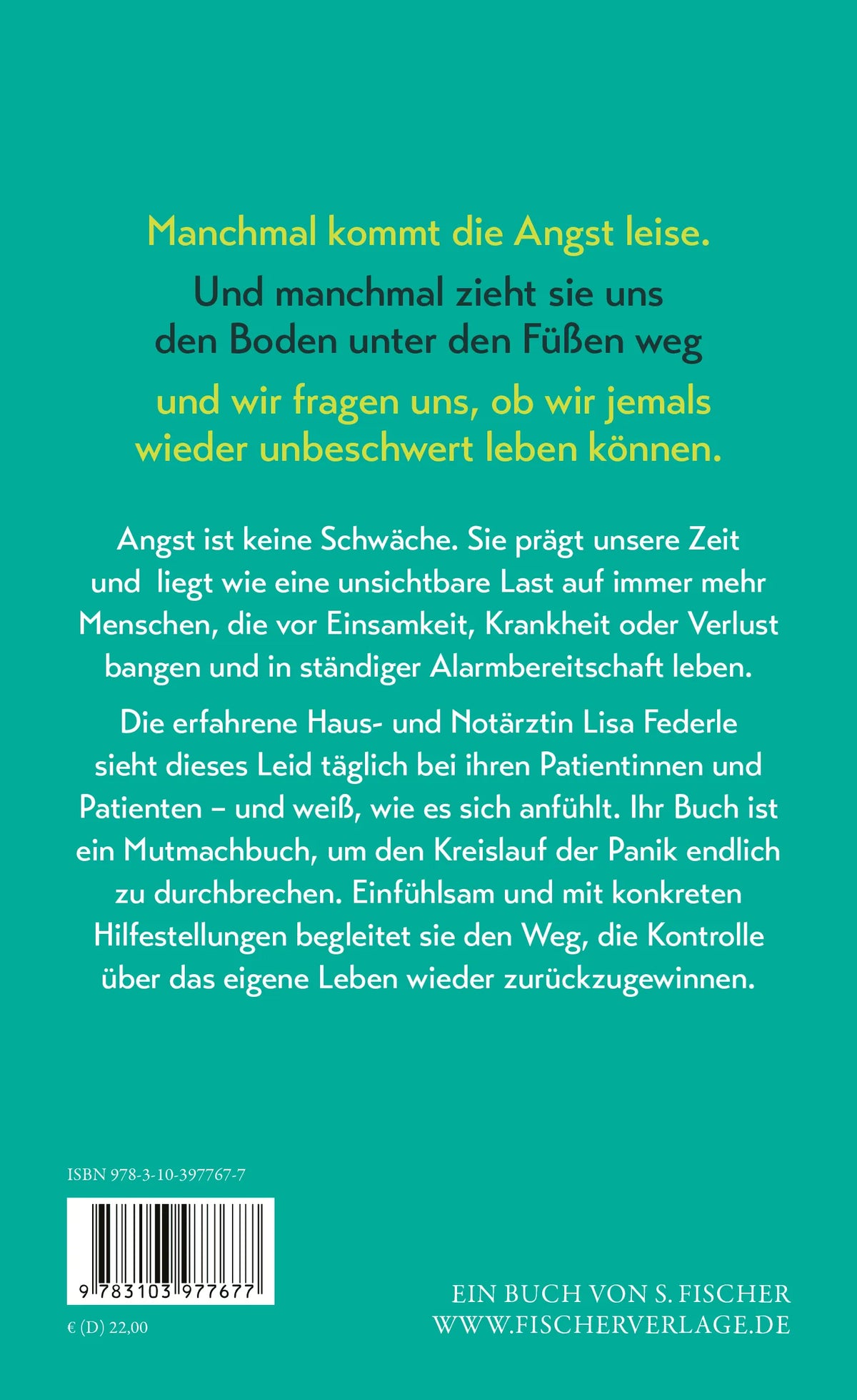 Rückseite: Gut gegen Angst (Hardcover)