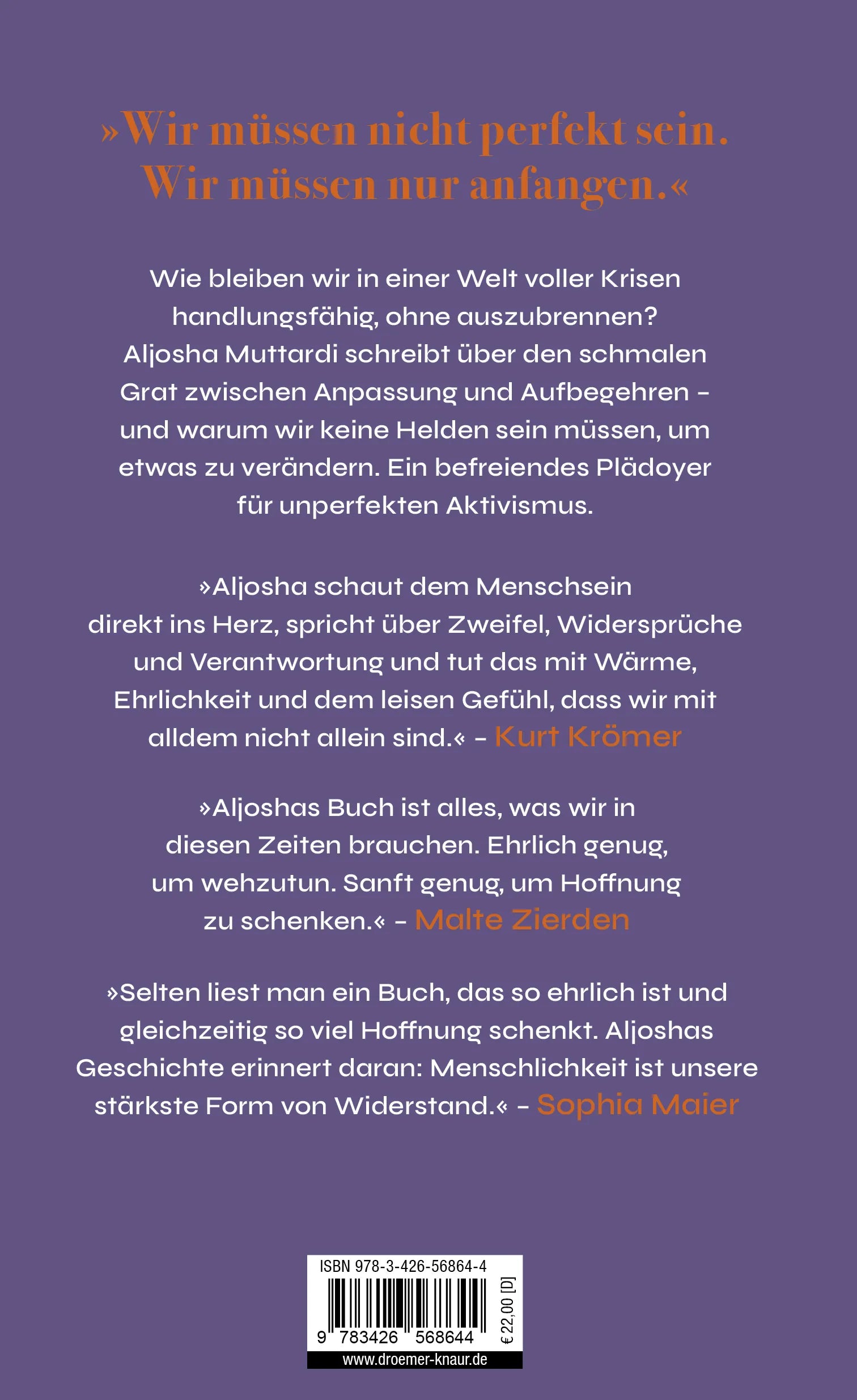 Rückseite: Gut wird's hier nicht mehr, aber besser (Hardcover)