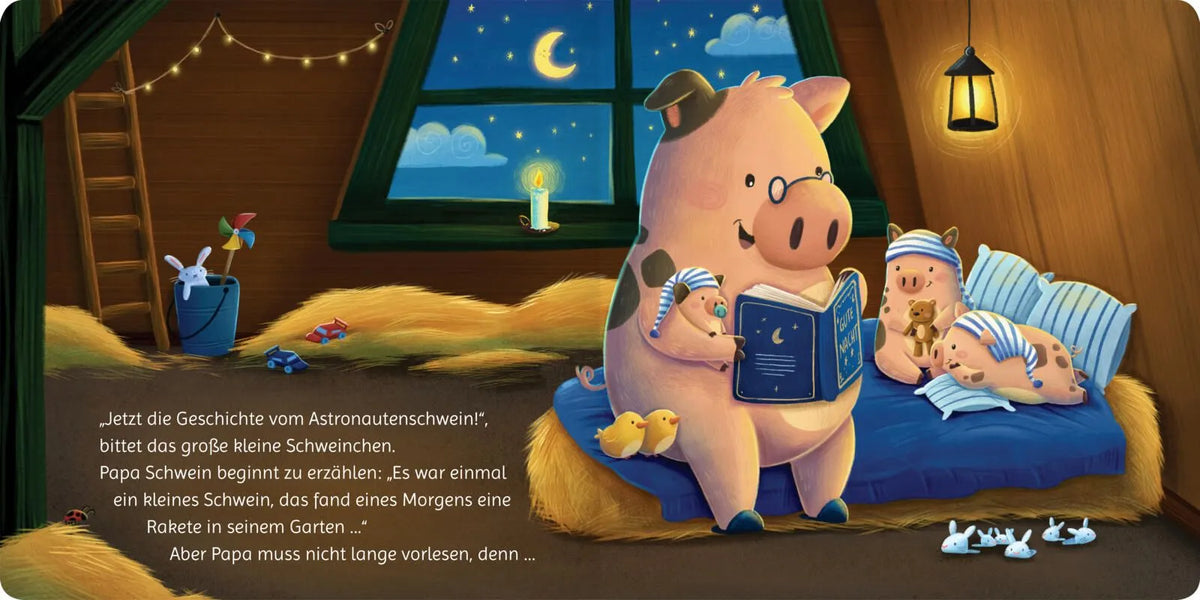 Detailansicht: Gute Nacht, kleine Schweinchen! (Hardcover)