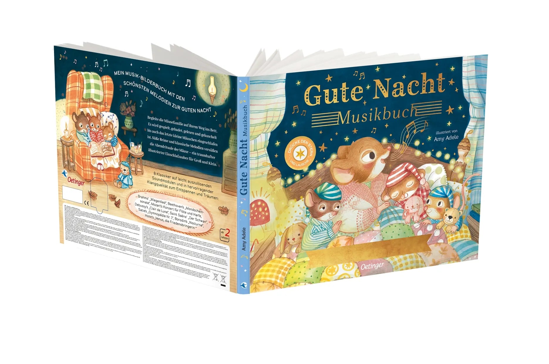 Detailansicht: Gute Nacht - Musikbuch (Hardcover)