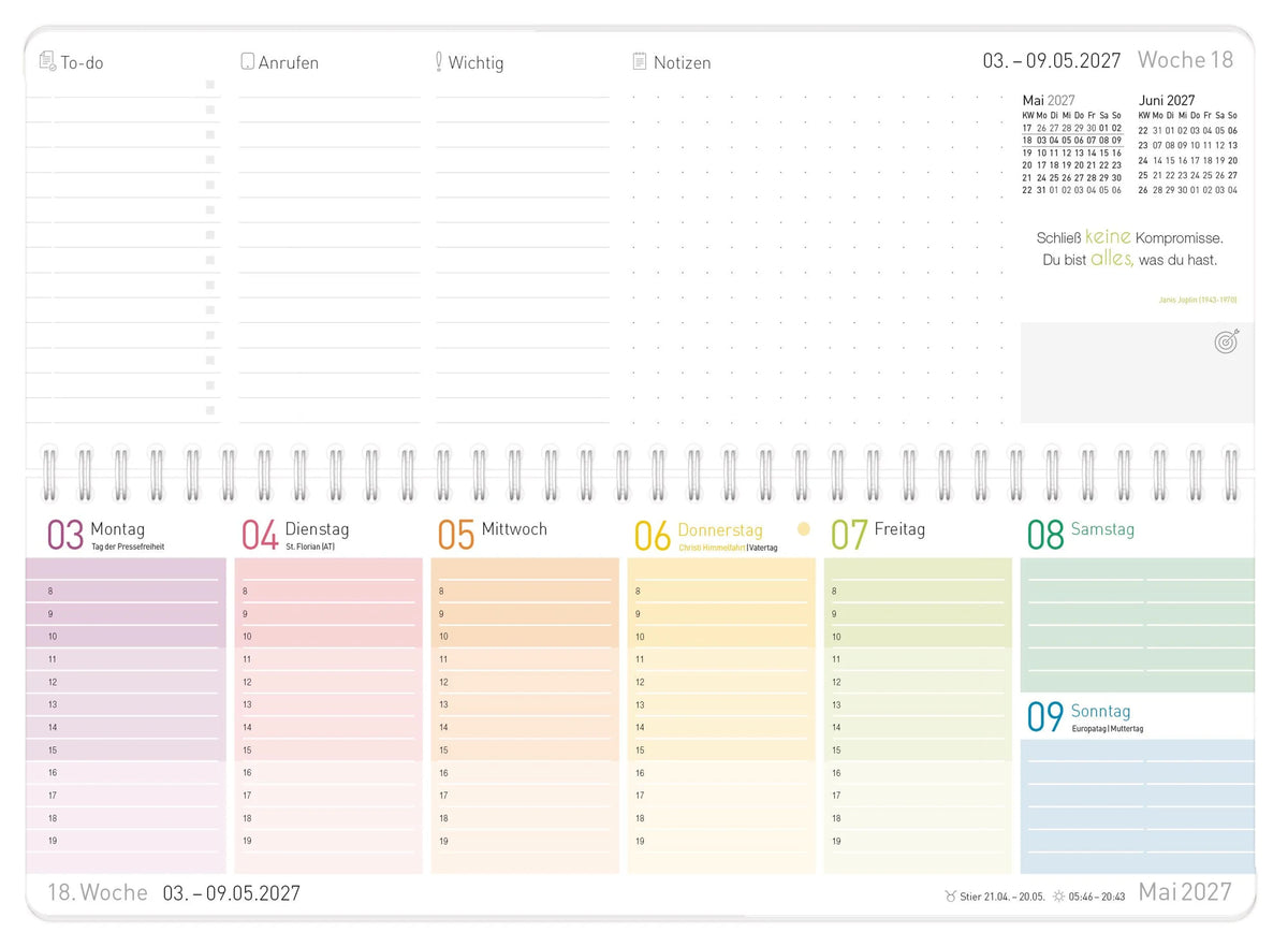 Tischkalender 2027 – Ansicht
