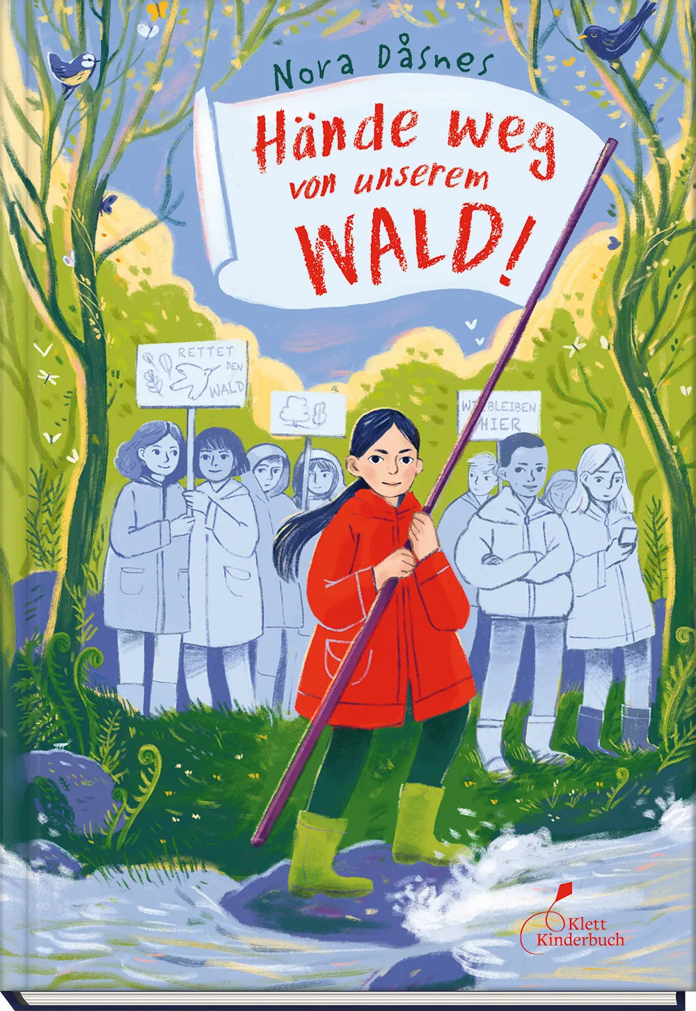 Buchcover von 'Hände weg von unserem Wald!' - Gebundene Ausgabe von Nora Dåsnes