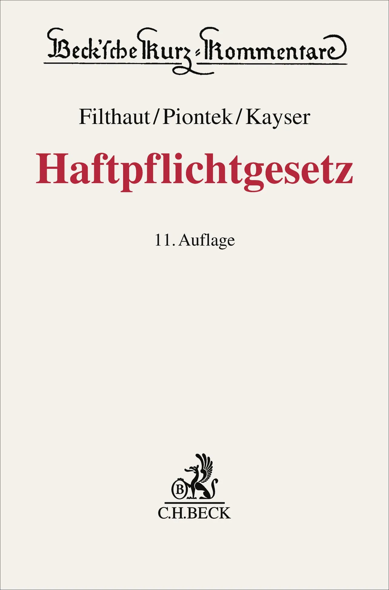 Buchcover von 'Haftpflichtgesetz. HPflG' - Gebundene Ausgabe von Werner Filthaut