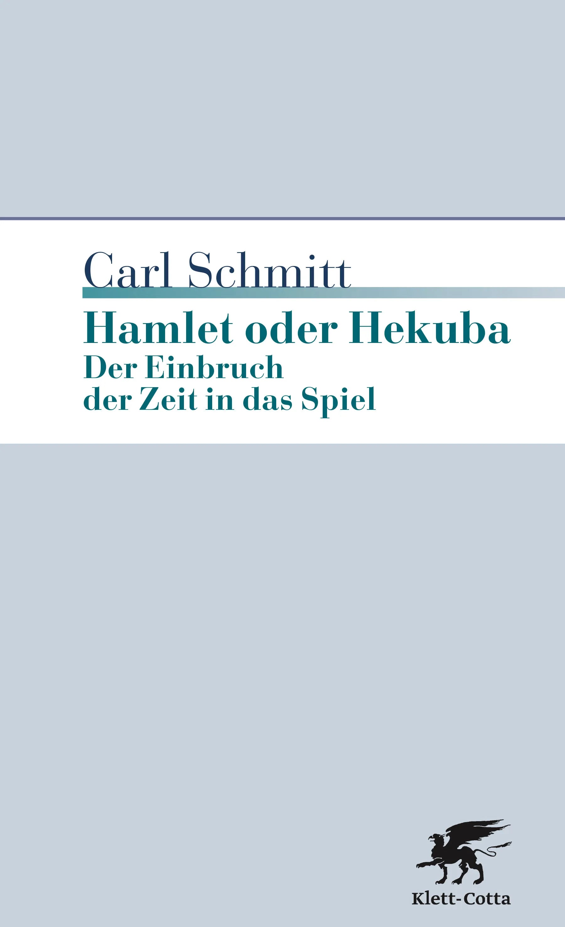Buchcover von 'Hamlet oder Hekuba' - Paperback von Carl Schmitt