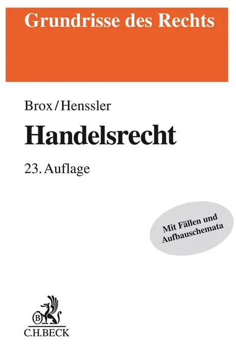 Buchcover von 'Handelsrecht' - Taschenbuch von Hans Brox