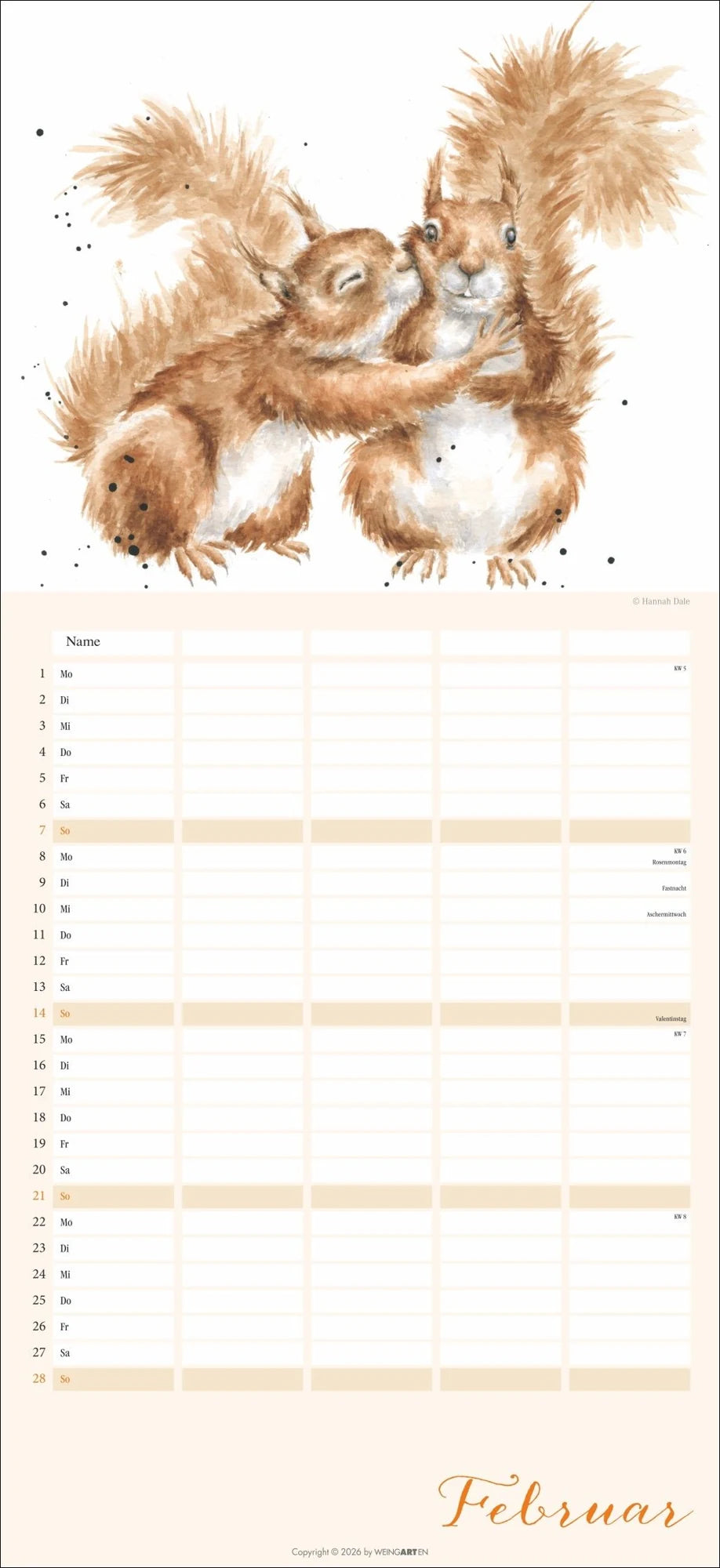 Happy Family Familienplaner 2027 – Ansicht