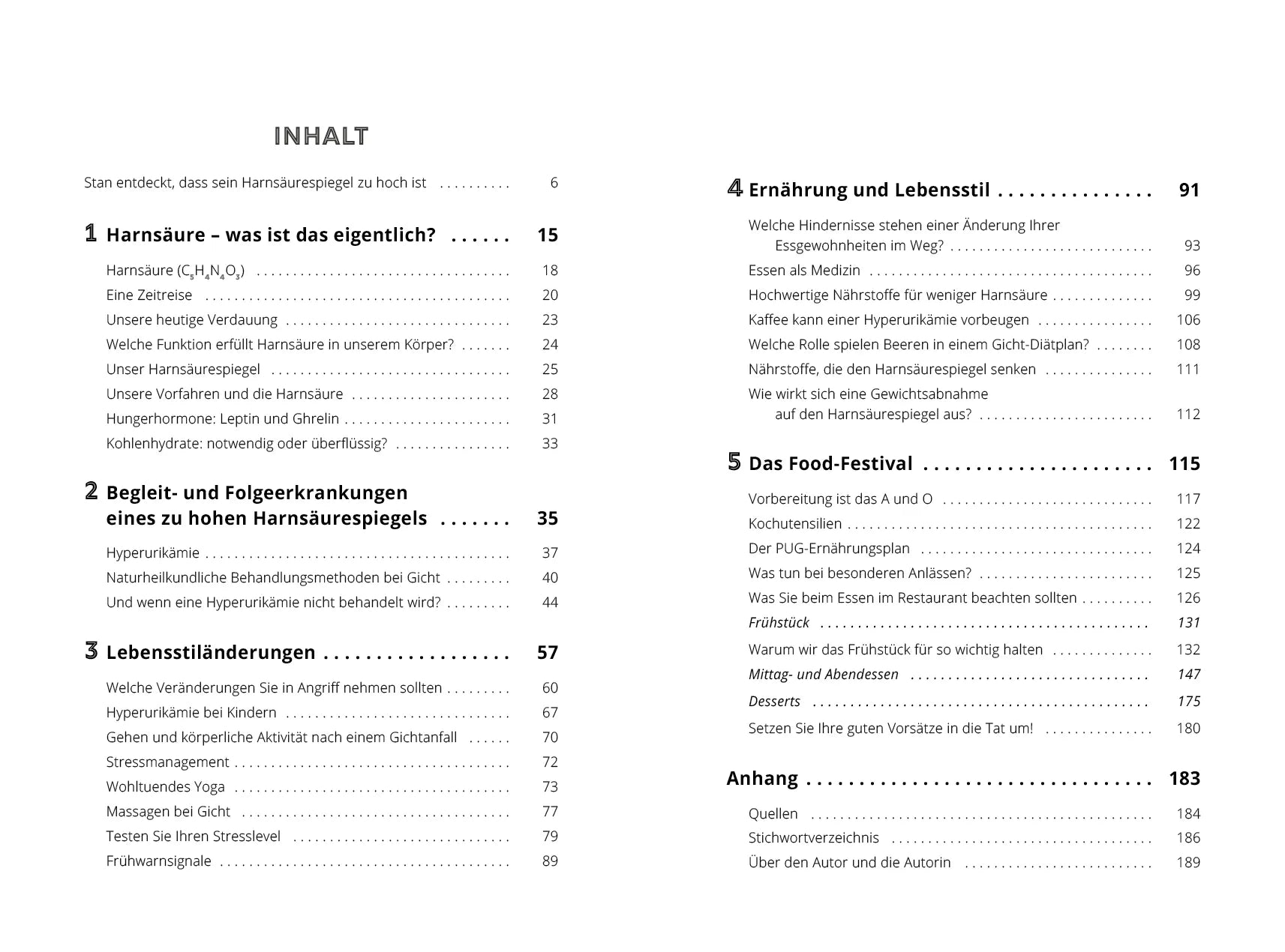 Innenansicht von 'Harnsäure in Balance' - Taschenbuch