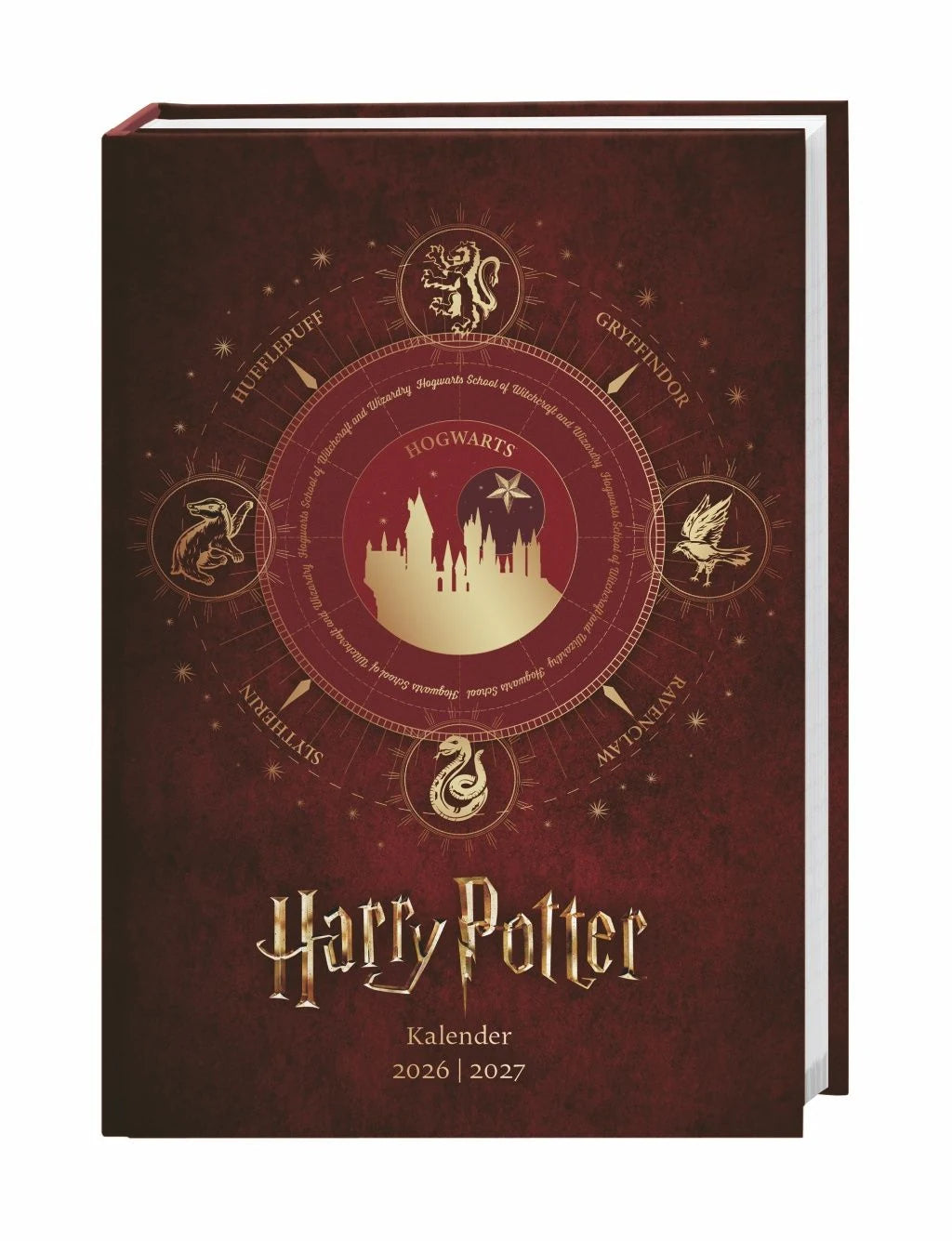 Taschenkalender: Harry Potter 17-Monats-Kalenderbuch A5 2027 - 17 Monate. Von August 2026 bis Dezember 2027