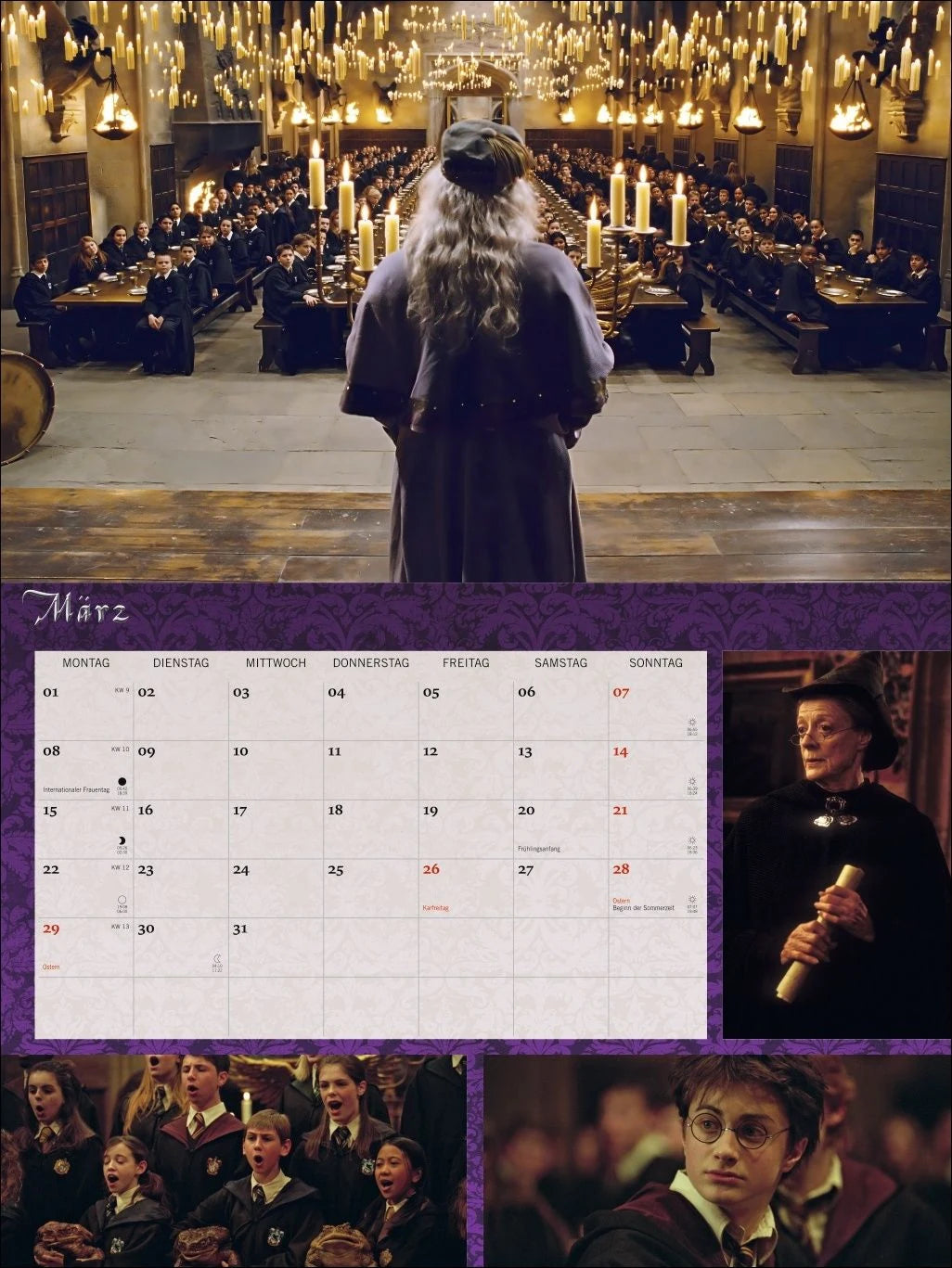 Harry Potter Broschur XL Kalender 2027 – Ansicht
