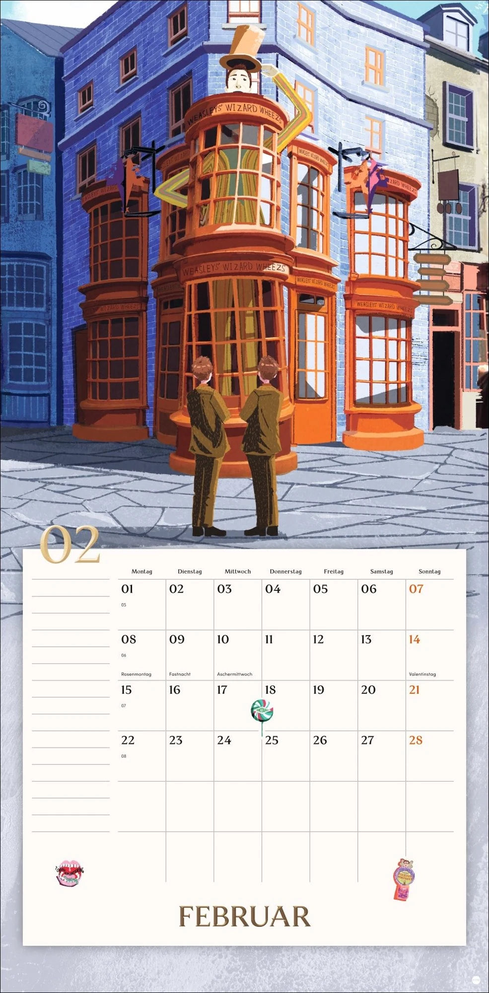 Harry Potter Broschurkalender 2027 – Ansicht