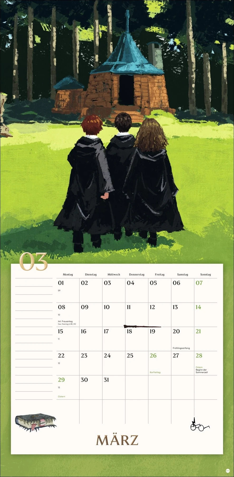 Harry Potter Broschurkalender 2027 – Ansicht