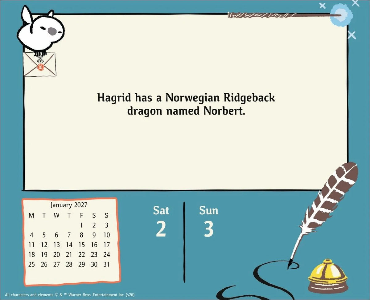 Harry Potter Tagesabreißkalender 2027 – Ansicht