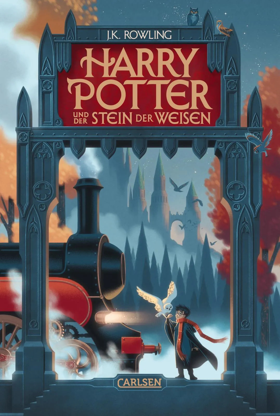 Buchcover von 'Harry Potter und der Stein der Weisen' - Gebundene Ausgabe von J.K. Rowling