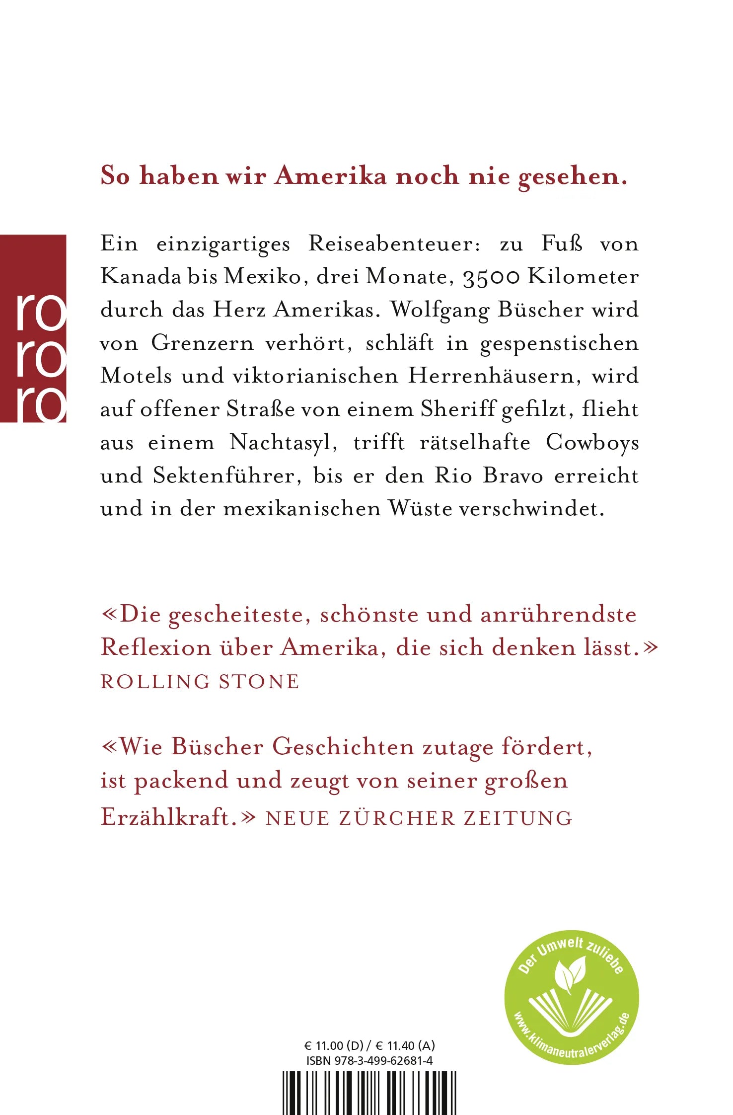 Buchrückseite von 'Hartland' mit Klappentext - Taschenbuch