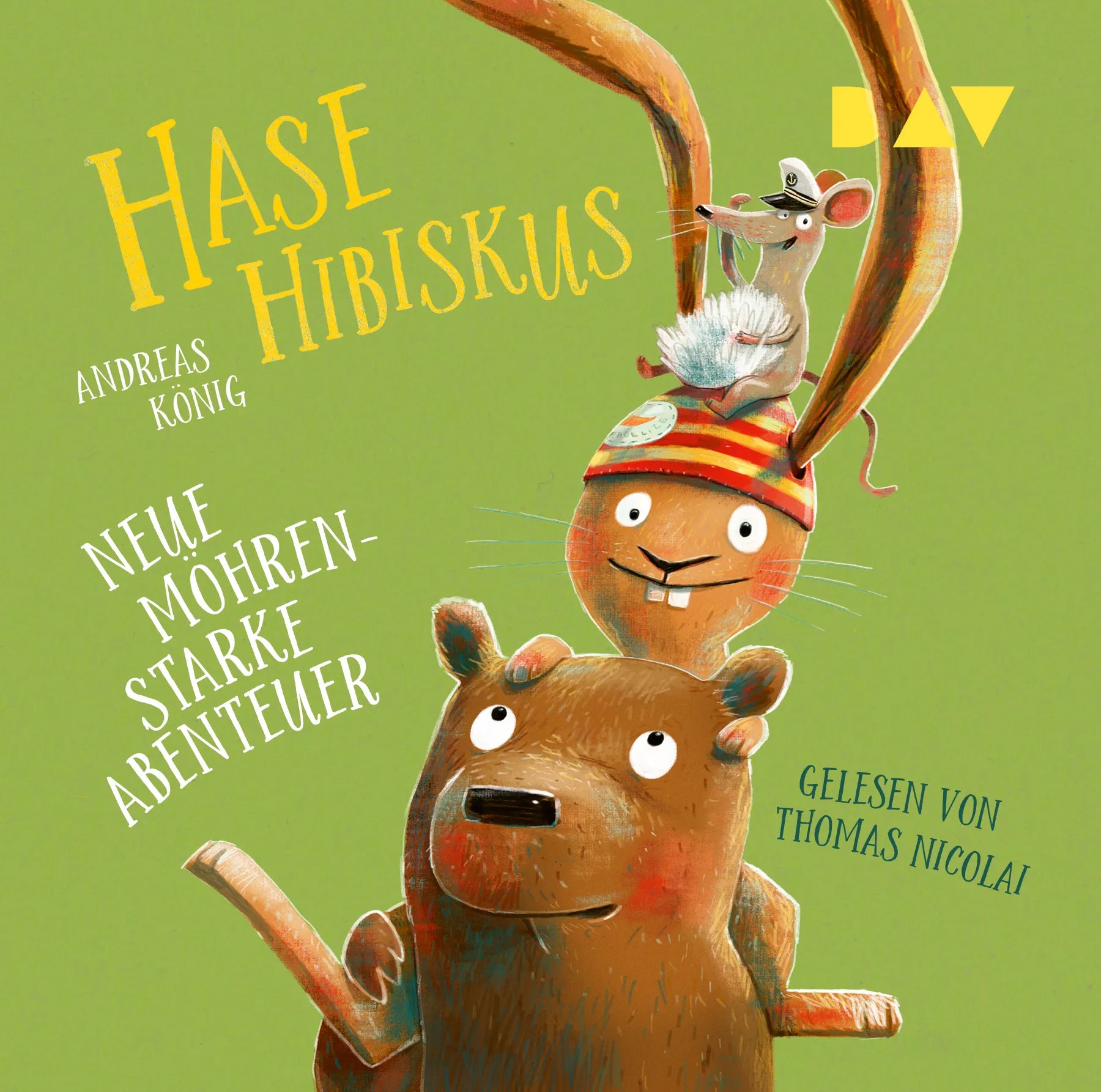 Buchcover von 'Hase Hibiskus. Neue möhrenstarke Abenteuer' - Hörbuch (CD) von Andreas König