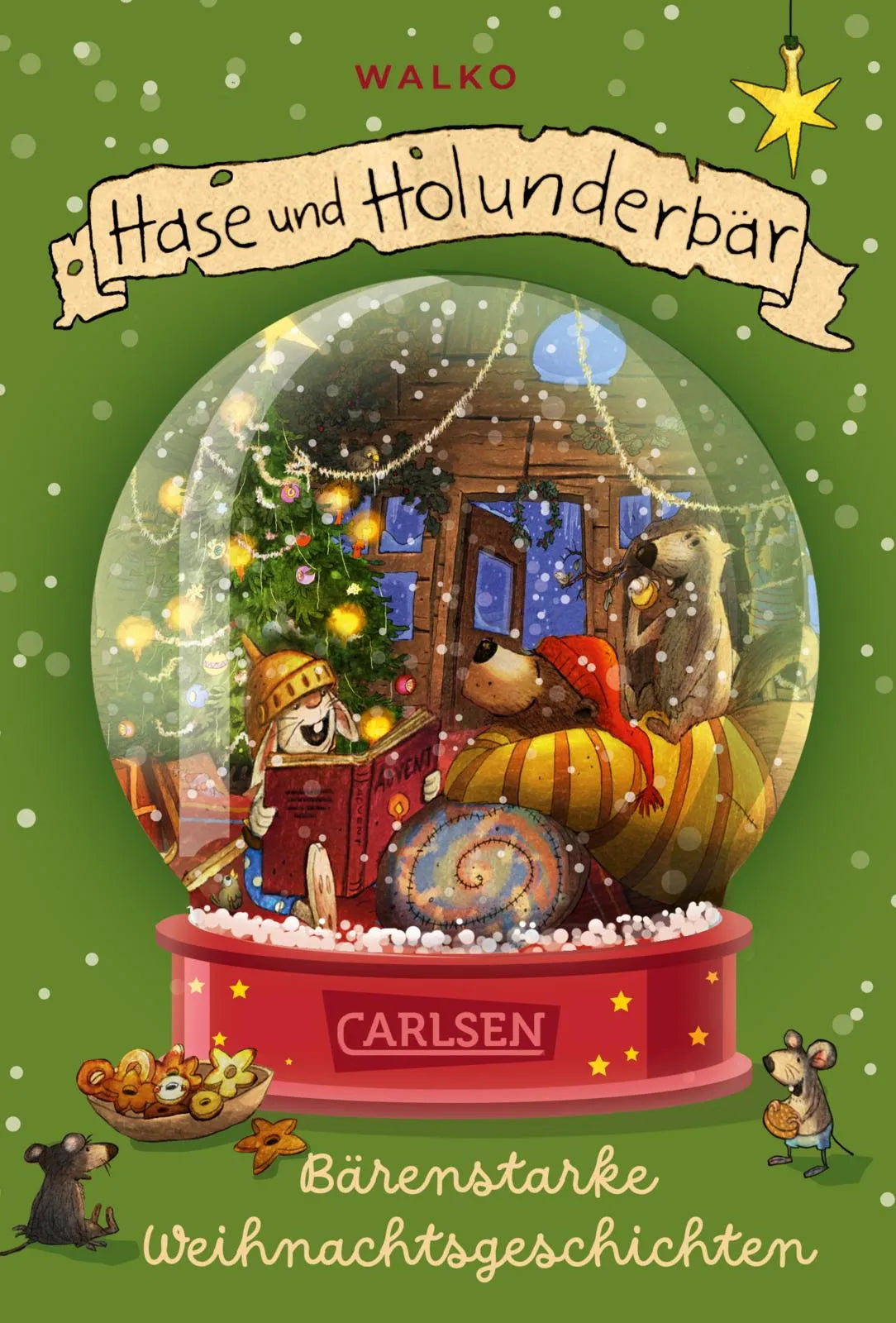 Buchcover von 'Hase und Holunderbär Doppelband: Die verlorene Weihnachtspost / Das wunderbare Weihnachtsfest' - Taschenbuch von Walko