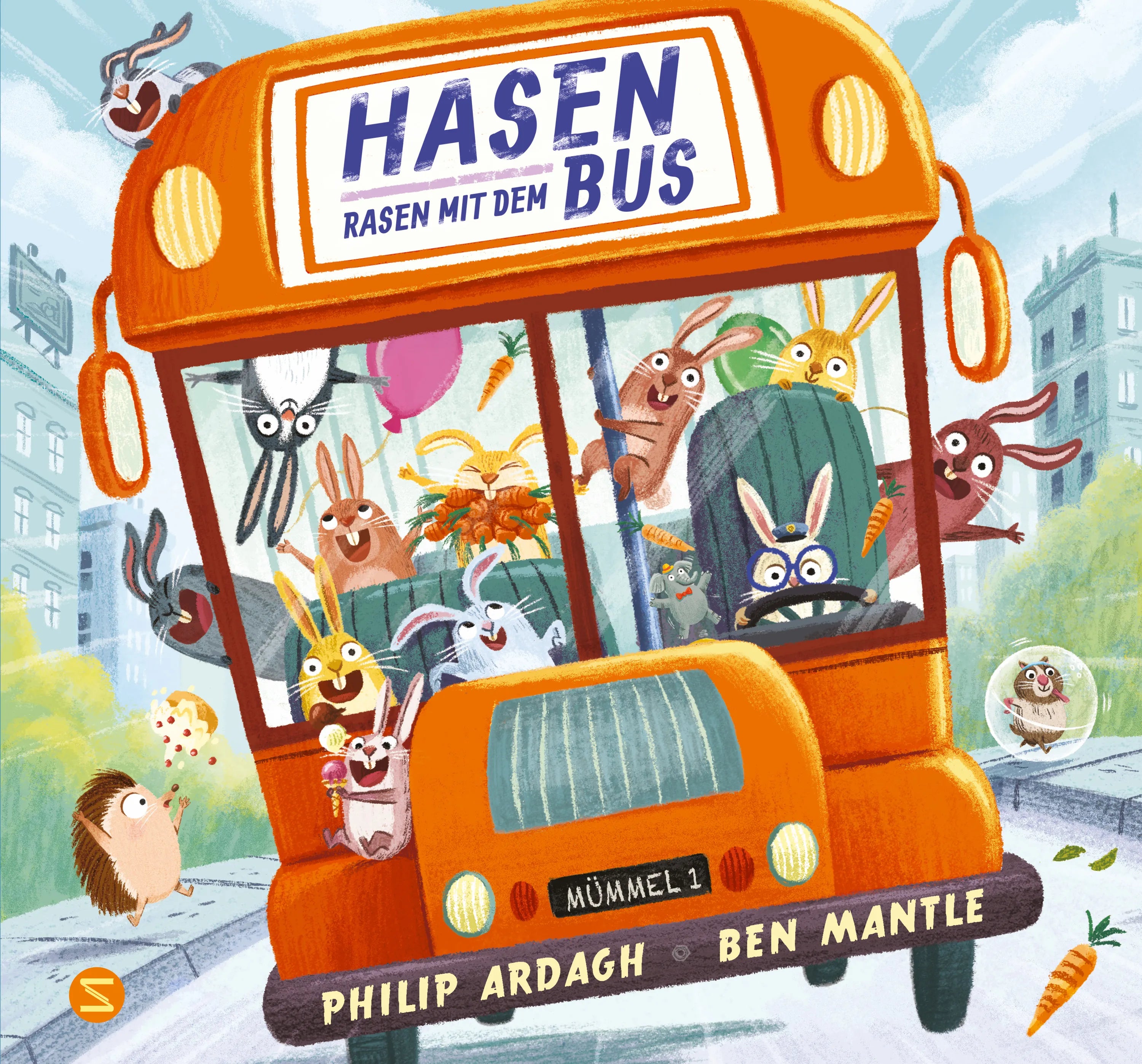 Cover von Hasen rasen mit dem Bus (Hardcover) von Philip Ardagh.