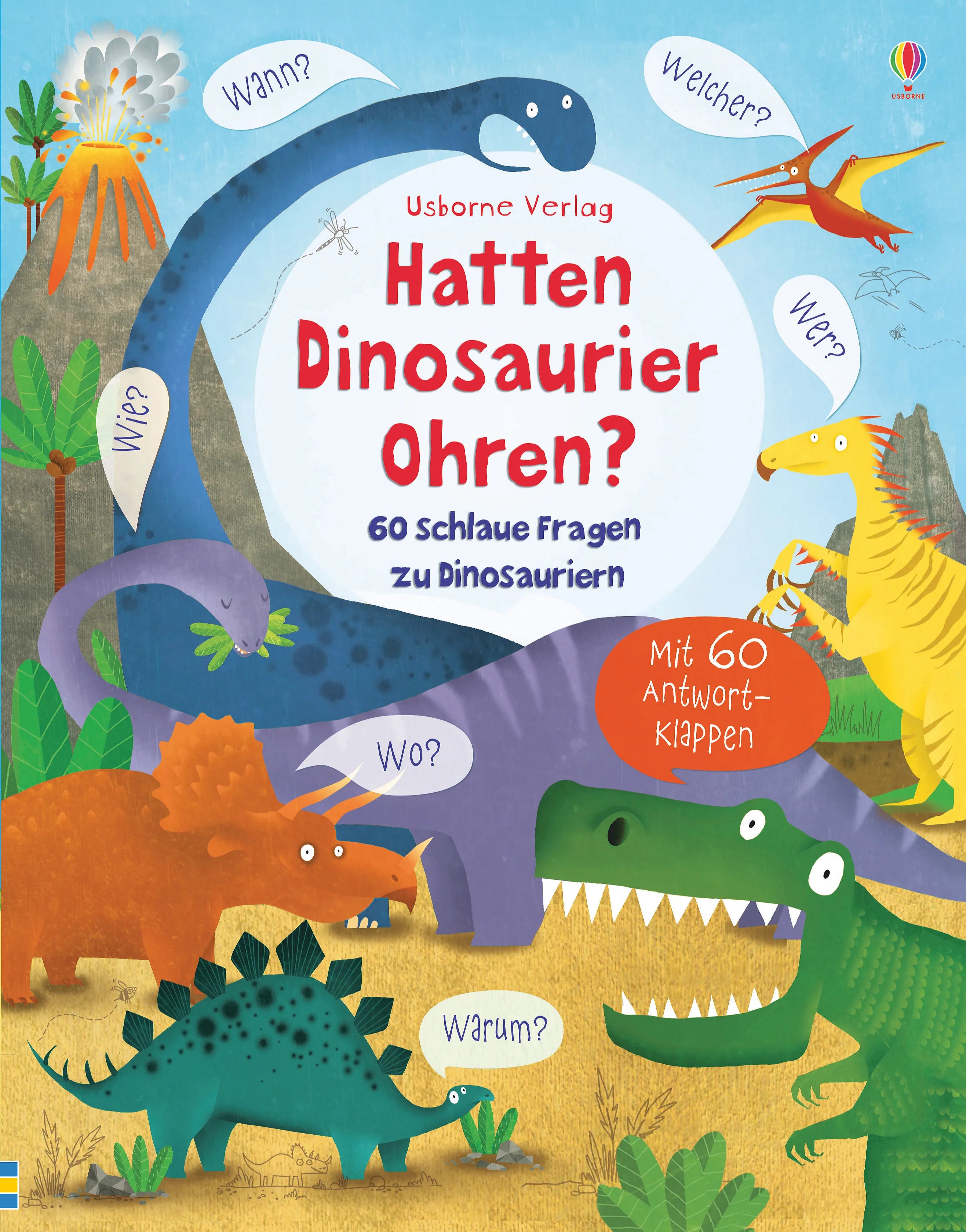 Buchcover von 'Hatten Dinosaurier Ohren?' - Gebundene Ausgabe von Katie Daynes
