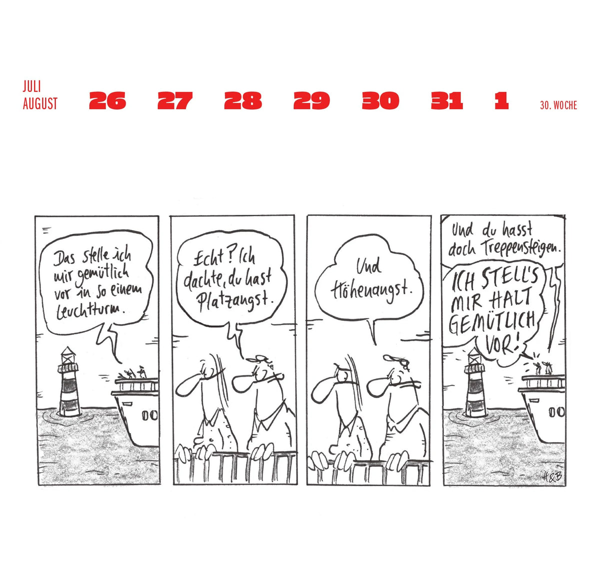 Hauck & Bauer Postkartenkalender 2027 – Ansicht