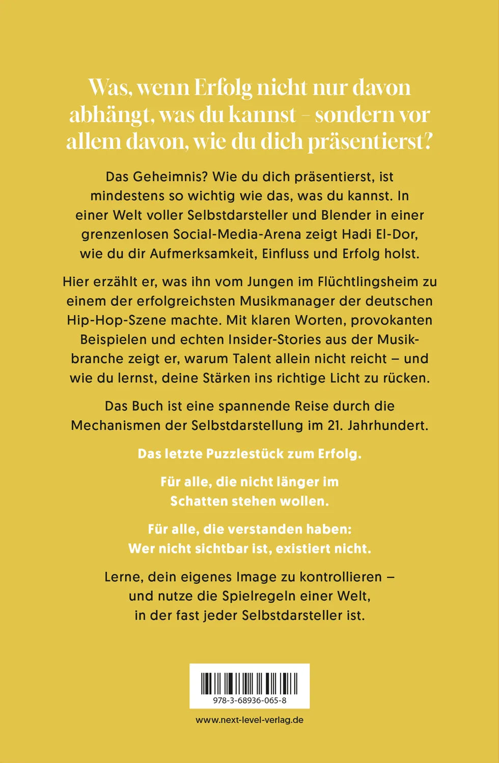 Rückseite: Hauptsache, sie reden über dich (Paperback)